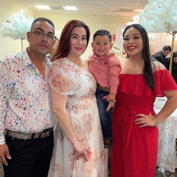 Beautiful asymmetrical floral georgette dress! - Picture 3 of 4